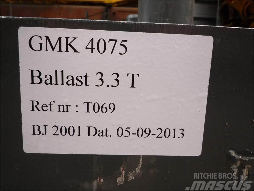 Grove GMK 4075 counterweight 3,3 ton Oprema i dijelovi za kranove