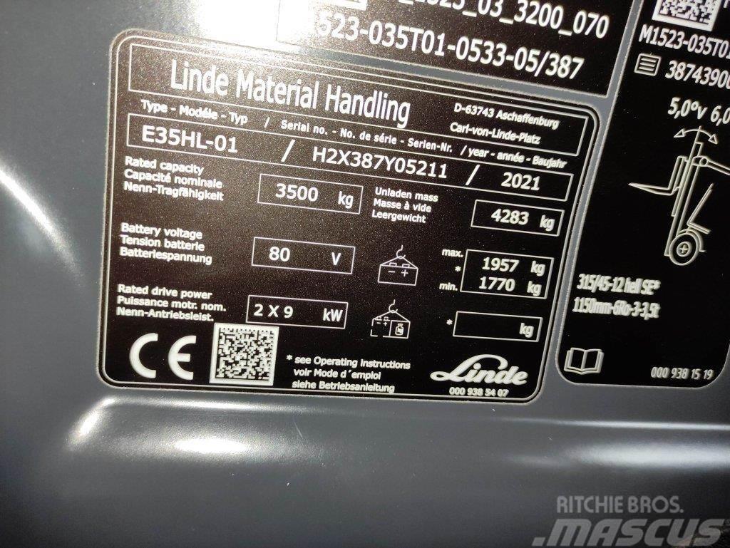 Linde E35HL-01-387 *Batterie NEU* Električni viličari