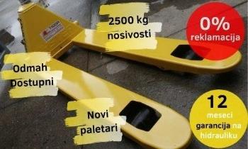 Hyster Single paletar 2500kg - Odmah Dostupni