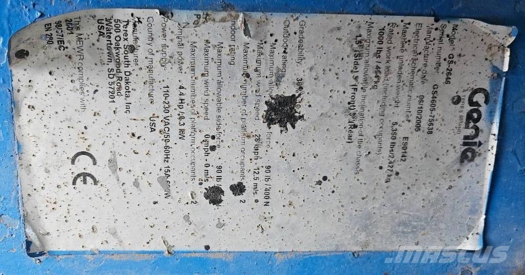 Genie GS 2646 Škaraste platforme