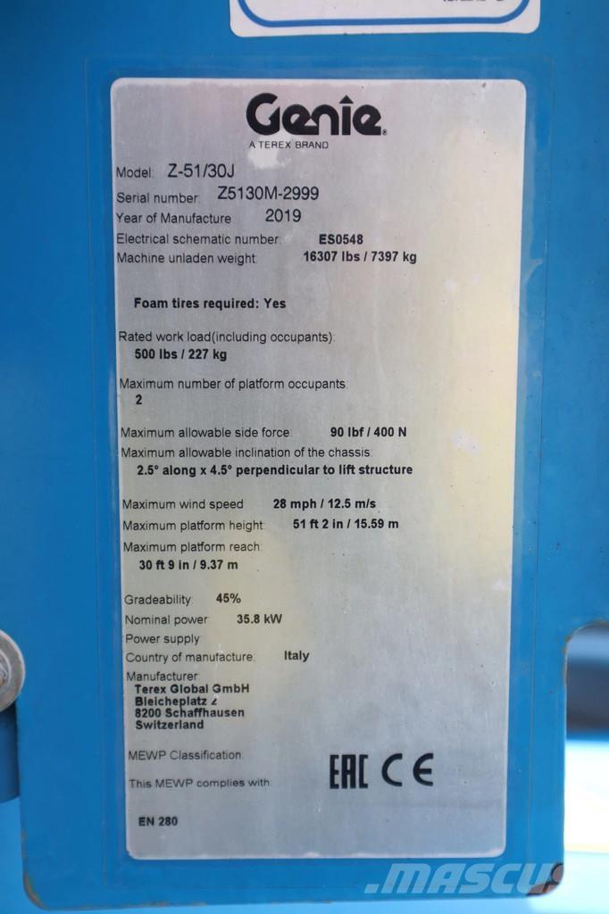 Genie Z-51 /30J | 17.5 METER | GOOD CONDITION Zglobne podizne platforme