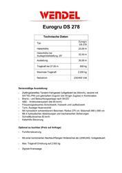 Eurogru DS 278 - Schnellbaukran