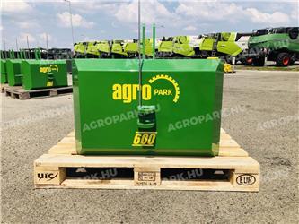  600 kg front hitch weight, in green color