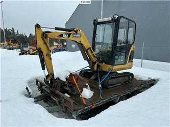 CAT 301.8C Mini excavator with attachments and trailer