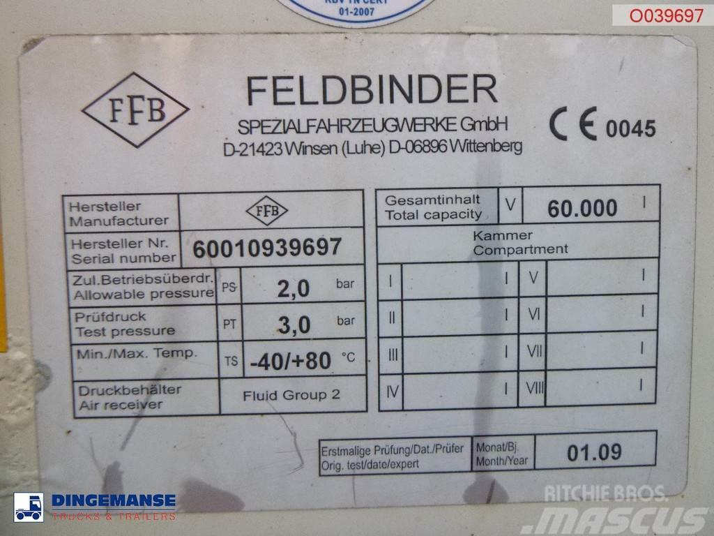 Feldbinder Powder tank alu 60 m3 (tipping) Kiper poluprikolice