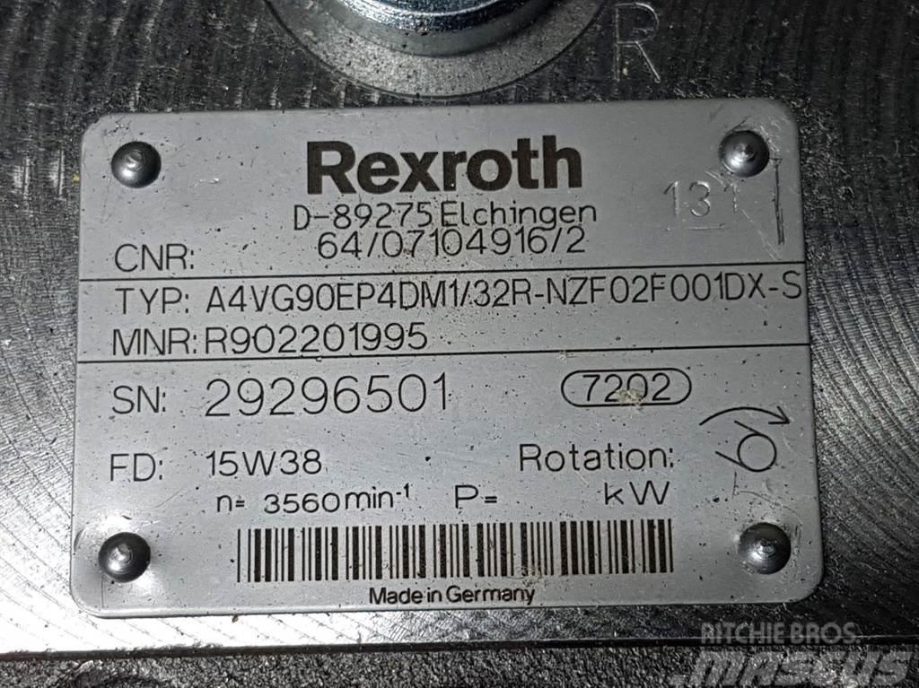 Rexroth A4VG90EP4DM1/32R-R902201995-Drive pump/Fahrpumpe Hidraulika