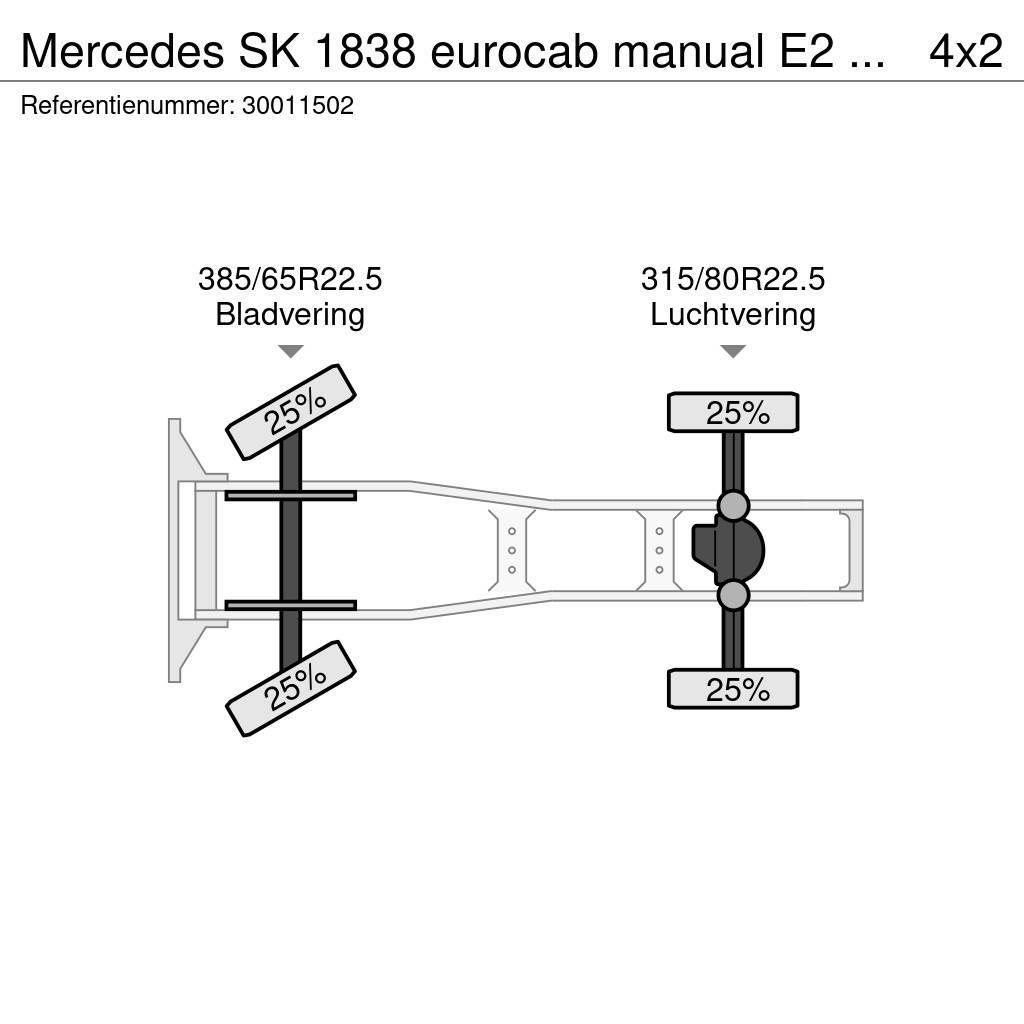 Mercedes-Benz SK 1838 eurocab manual E2 om442 Traktorske jedinice