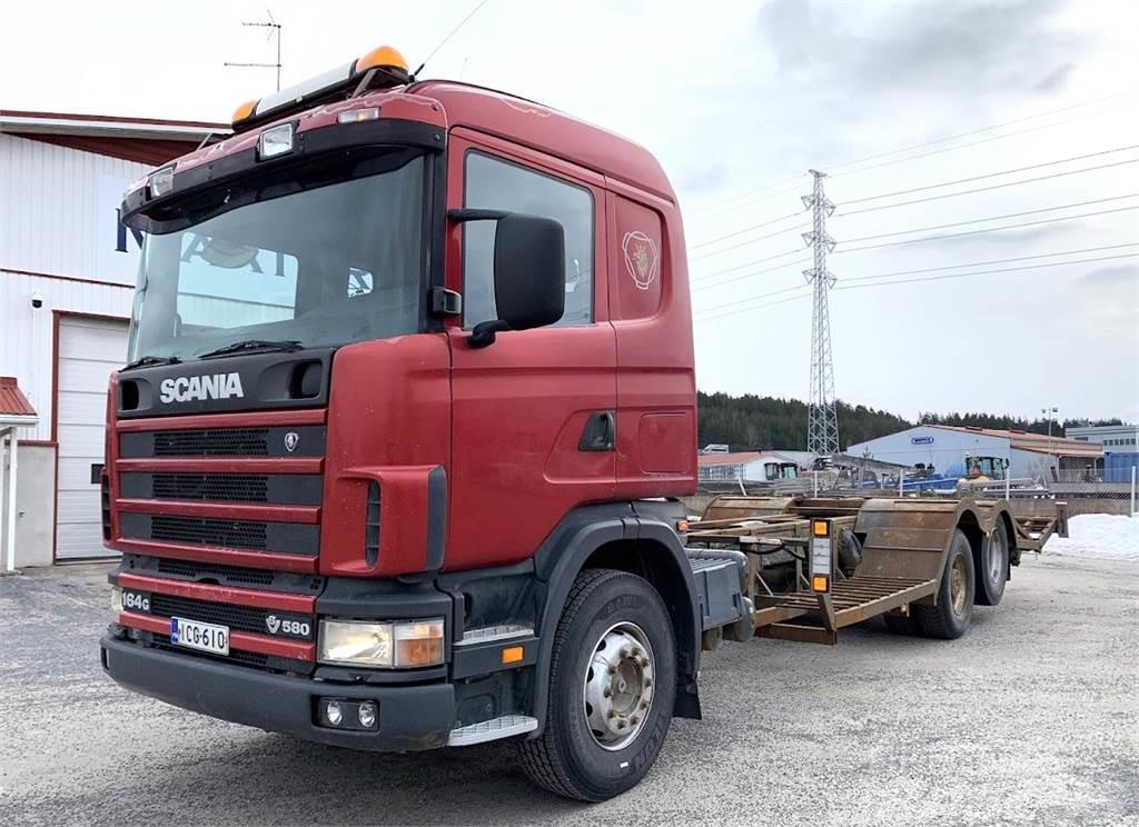 Scania R164 580 6x2 Kamioni za prijevoz šumskih strojeva