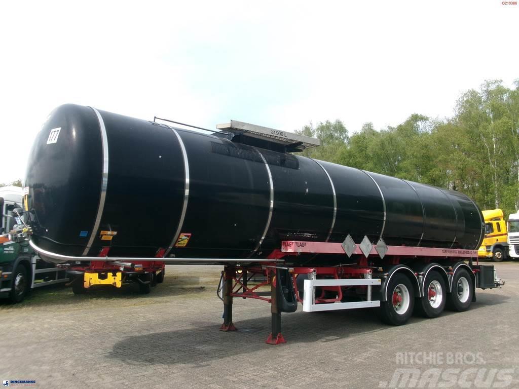 LAG Bitumen tank inox 31.9 m3 / 1 comp Tanker poluprikolice