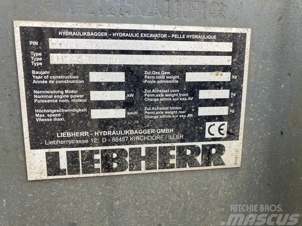 Liebherr LH 40 M Industry Litronic Bageri za manipuliranje materijalom / otpadom
