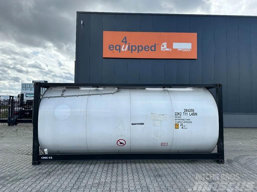CIMC tankcontainers TOP: ONE WAY/NEW 20FT ISO tankconta Cisterne za gorivo