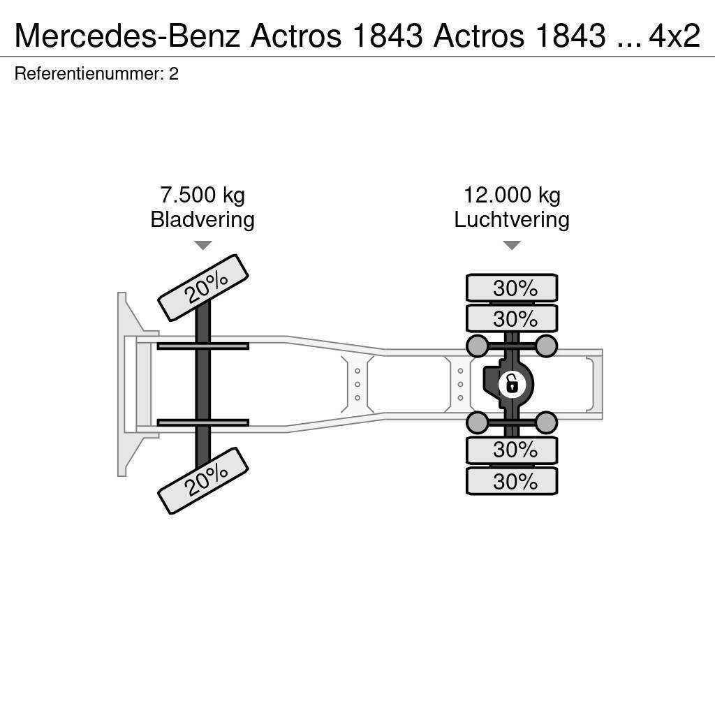 Mercedes-Benz Actros 1843 Actros 1843 ADR 4x2 RETARDER Traktorske jedinice