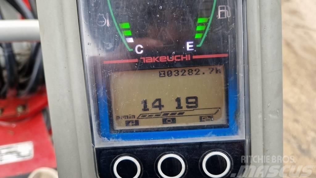 Takeuchi TB225 - POWERTILT - 3X BUCKETS - 2019 YEAR Mini bageri <7t