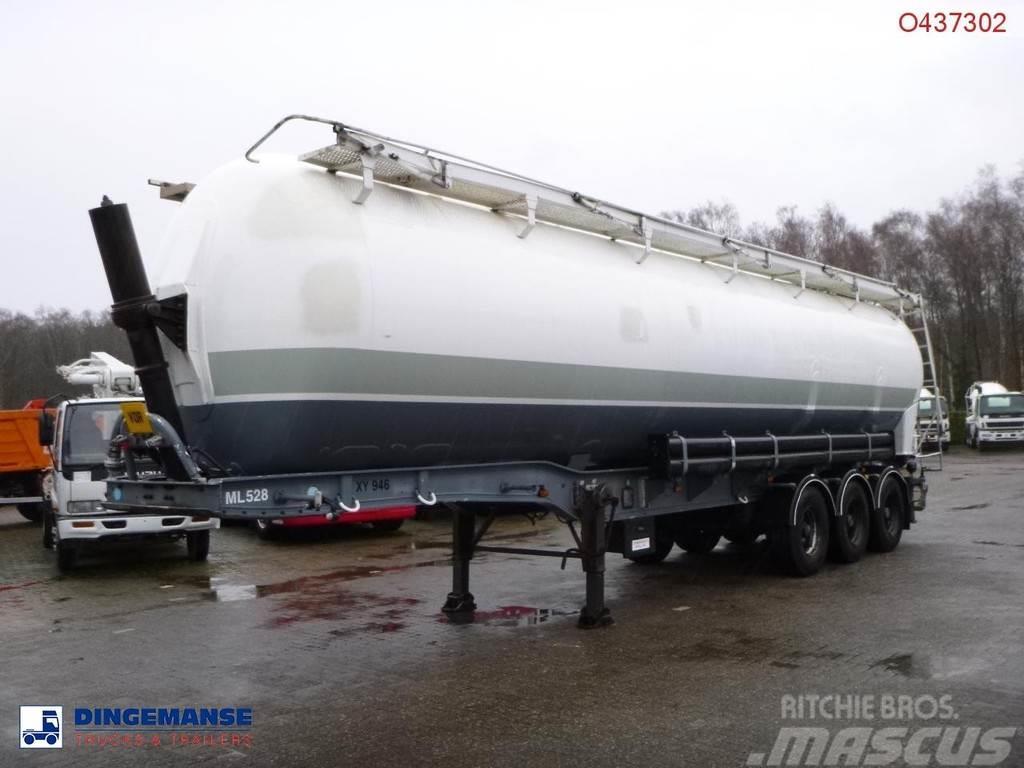 Benalu Powder tank alu 58 m3 (tipping) Tanker poluprikolice