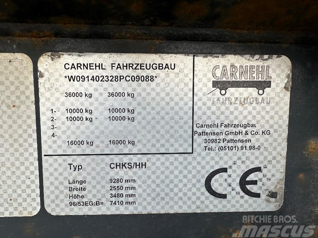 Carnehl 2 akselinen paripyörillä / hydrauliperälaudalla Kiper poluprikolice