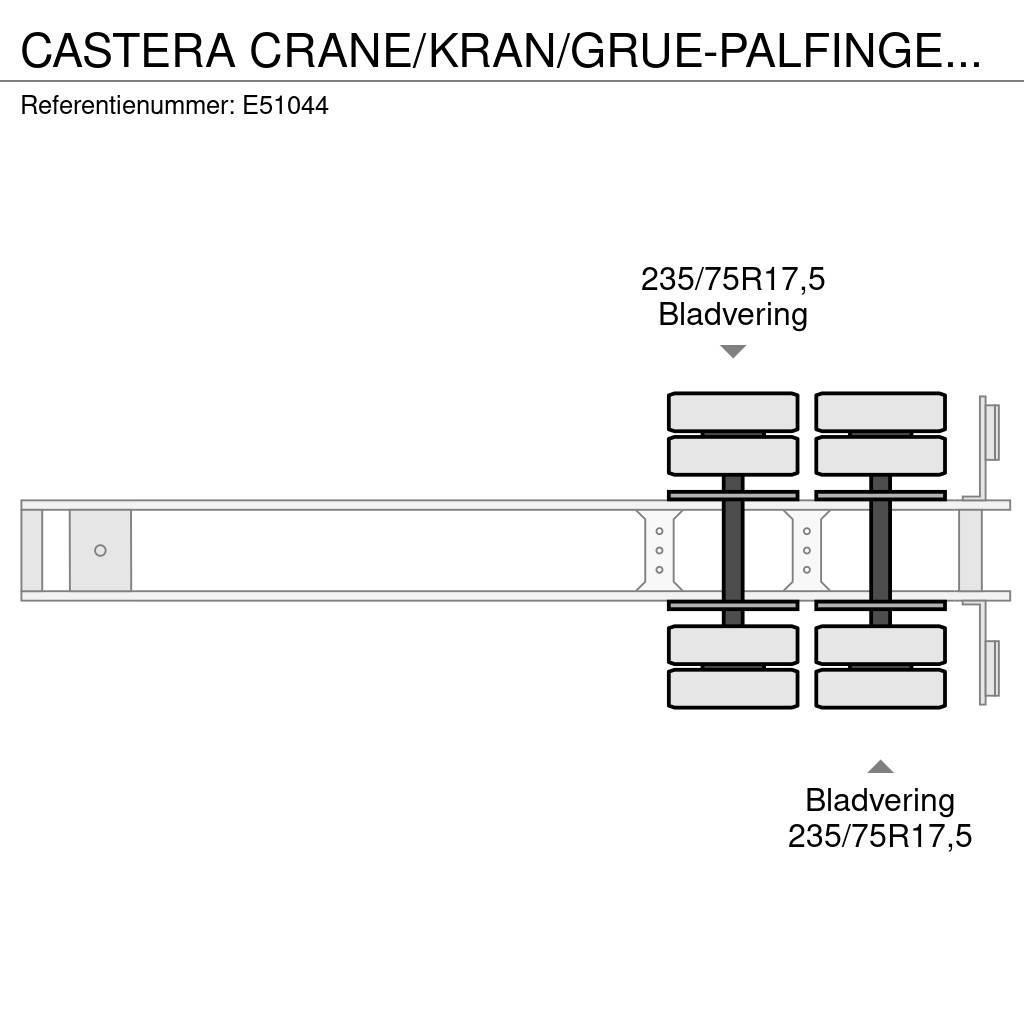 Castera CRANE/KRAN/GRUE-PALFINGER 22002 (2xHydr.) Nisko-utovarne poluprikolice