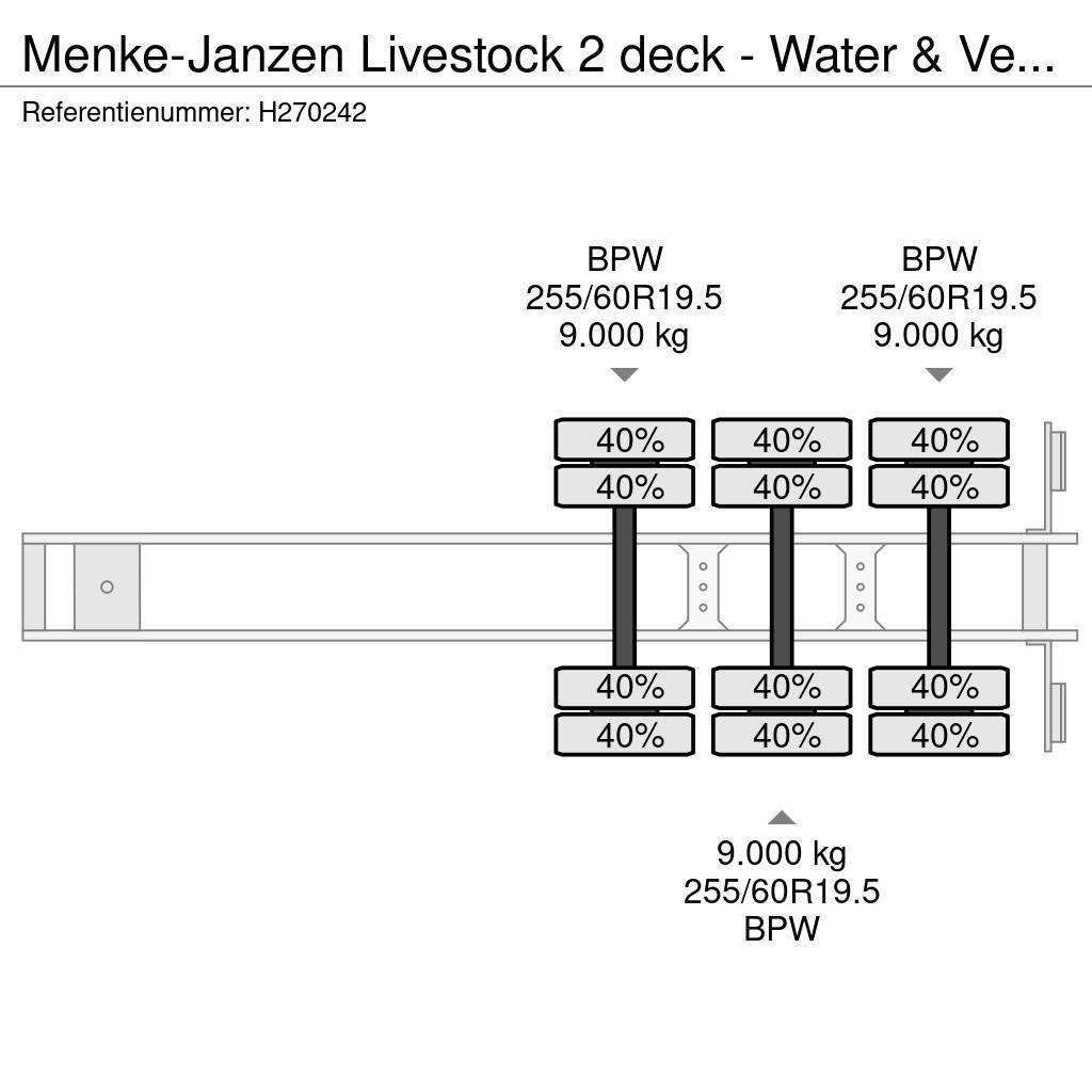 Menke-Janzen Livestock 2 deck - Water & Ventilatio Poluprikolice za prjevoz stoke