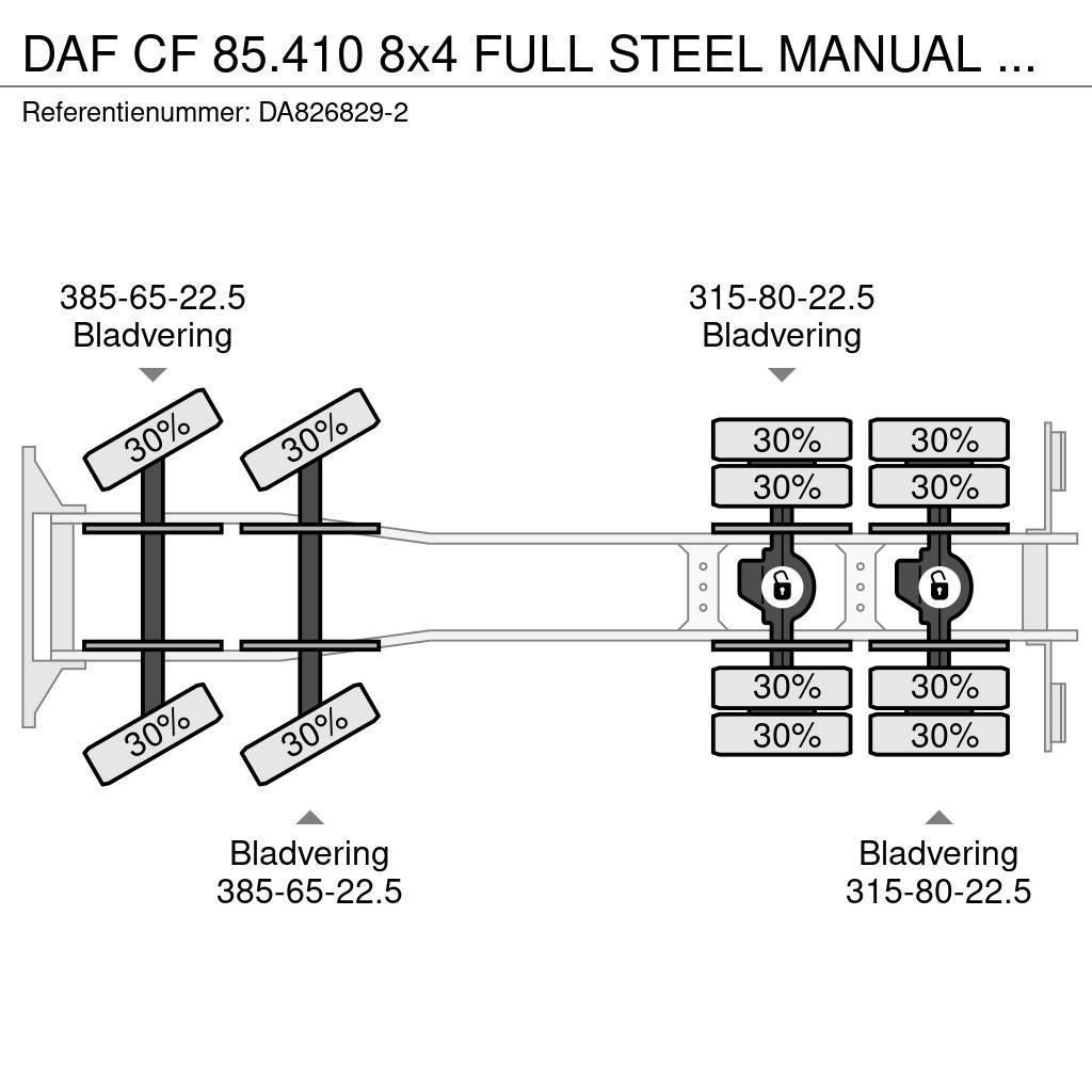 DAF CF 85.410 8x4 FULL STEEL MANUAL GEARBOX Kiper kamioni