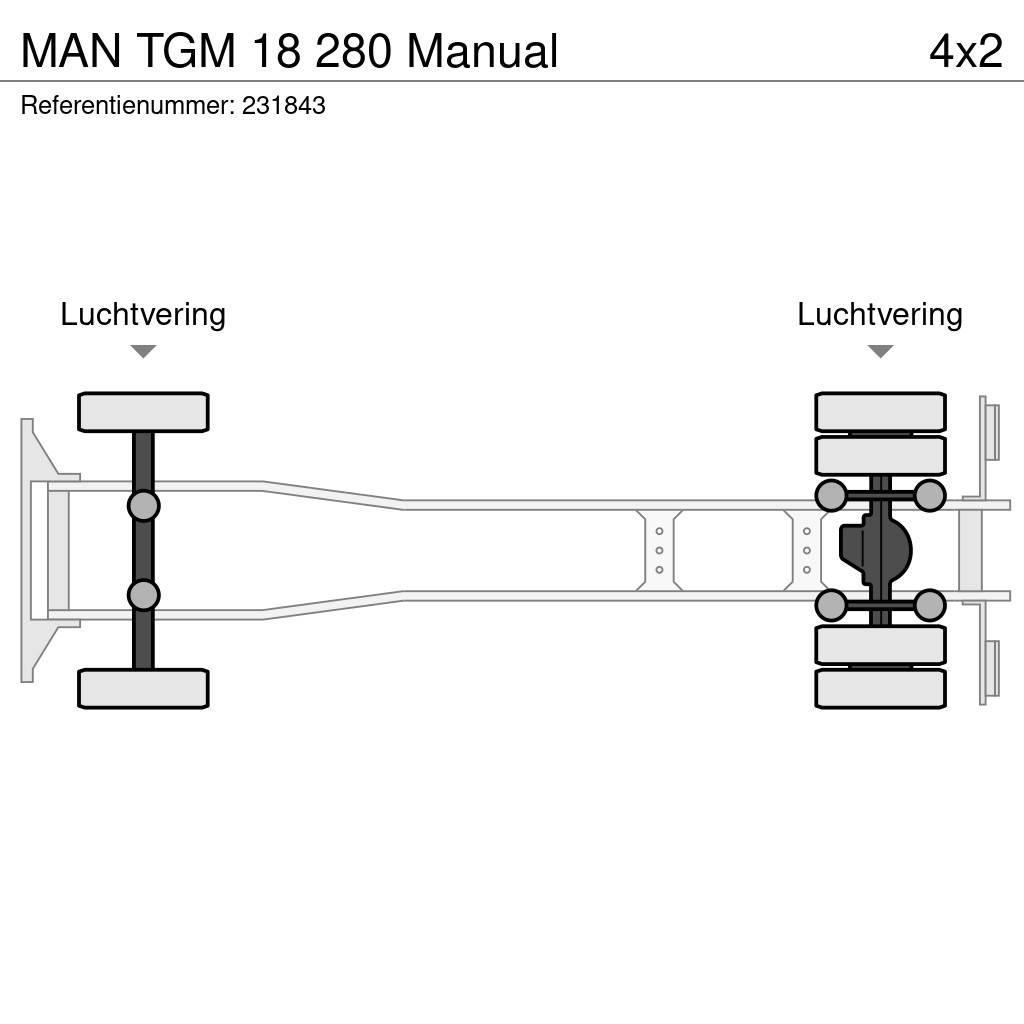 MAN TGM 18 280 Manual Demontažnii kamioni za podizanje kabela