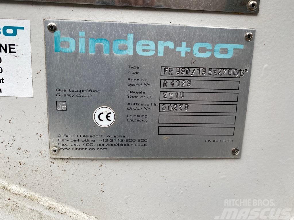  Binder FR 980/195 x 2200/3 Hranilice