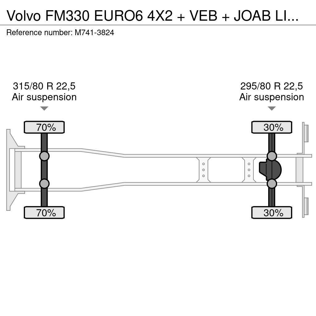Volvo FM330 EURO6 4X2 + VEB + JOAB LIFT/EXTENDABLE + FUL Komunalni kamioni