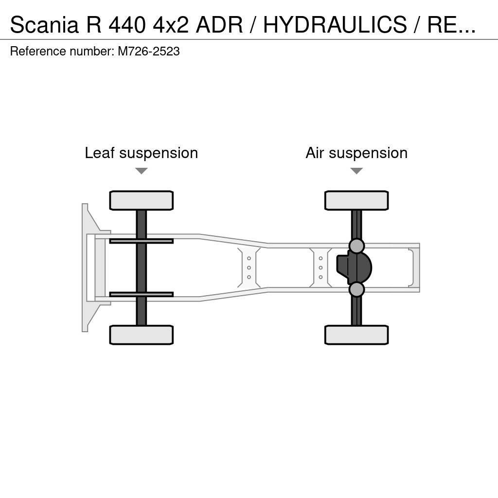 Scania R 440 4x2 ADR / HYDRAULICS / RETARDER Traktorske jedinice