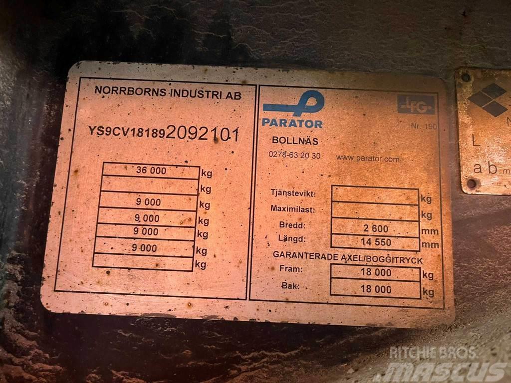 Parator CV 18-18 VECTOR 1850 / BOX L=12332 mm Prikolice hladnjače
