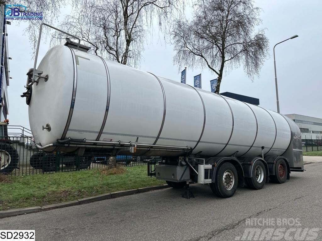Magyar Food 34000 Liters, milk tank, food, 1 Comp Tanker poluprikolice