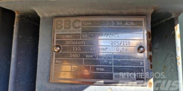 BBC Brown Boveri 110kW Elektromotor Motori