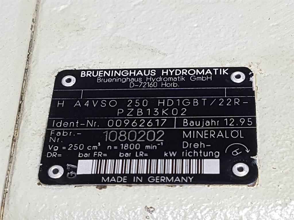 Brueninghaus Hydromatik H A4VSO250HD1GBT/22R - R910962617 - Drive pump Hidraulika