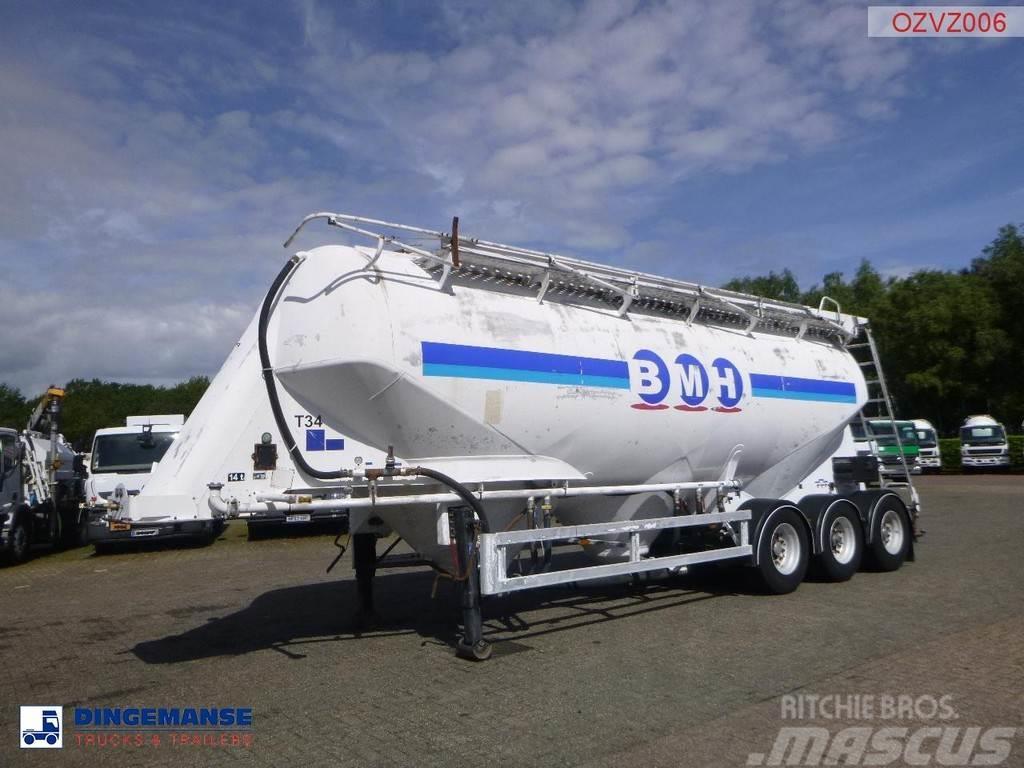 Zvvz Powder tank alu 40 m3 / 1 comp Tanker poluprikolice