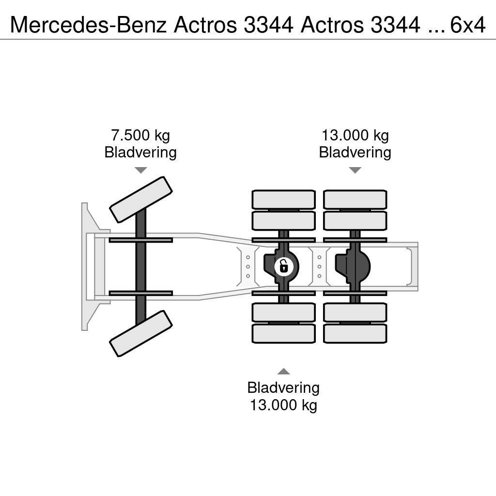 Mercedes-Benz Actros 3344 Actros 3344 Kipphydraulik 6x4 33Ton Traktorske jedinice
