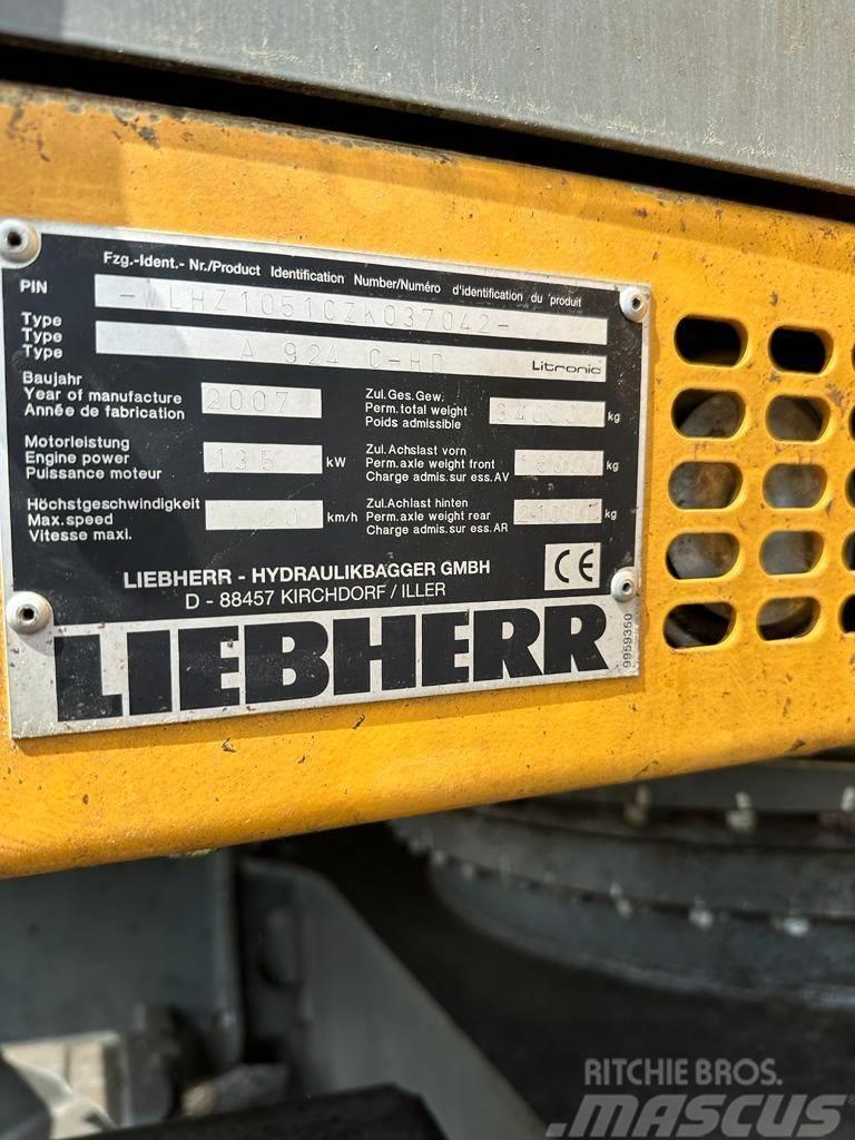 Liebherr A 924C-HD Bageri na kotačima