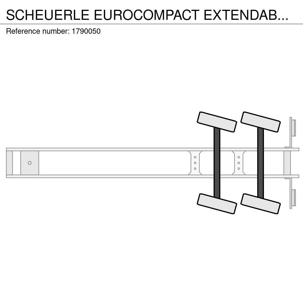 Scheuerle EUROCOMPACT EXTENDABLE DIEPLADER/TIEFLADER/LOWLOAD Nisko-utovarne poluprikolice