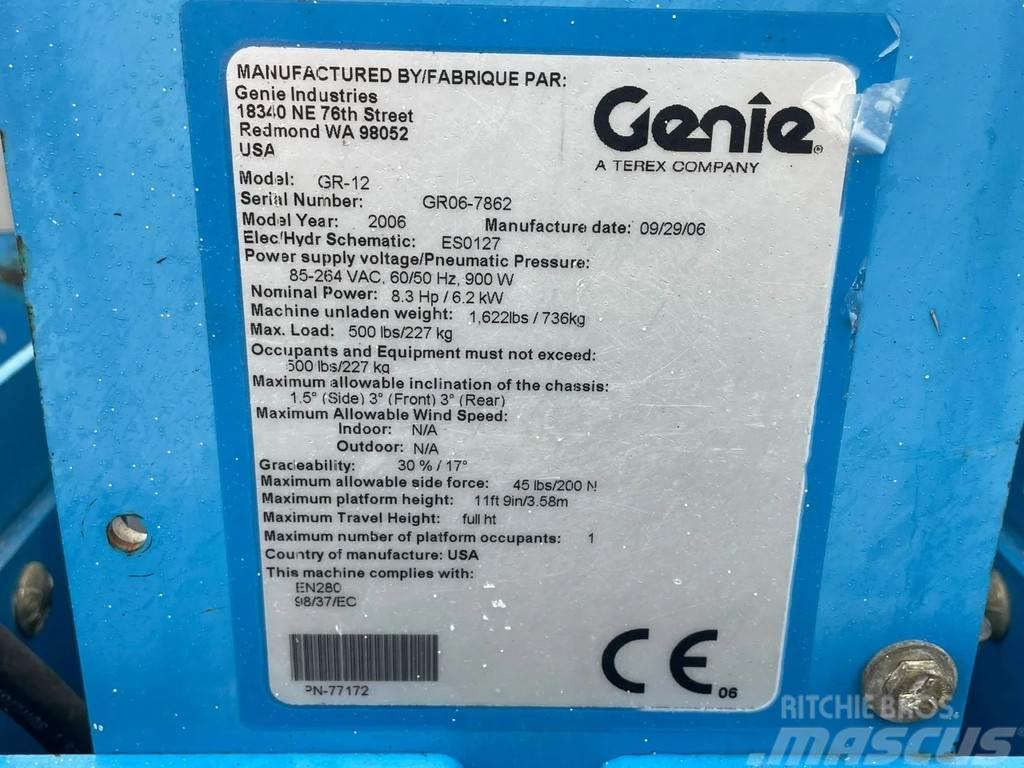 Genie GR-12 | PARTS MACHINE | NON FUNCTIONAL Ostali kranovi i platforme