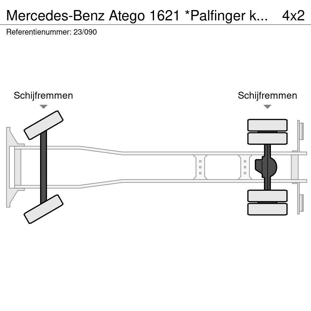Mercedes-Benz Atego 1621 *Palfinger kraan*Containersysteem*lucht Rol kiper kamioni s kukama za dizanje