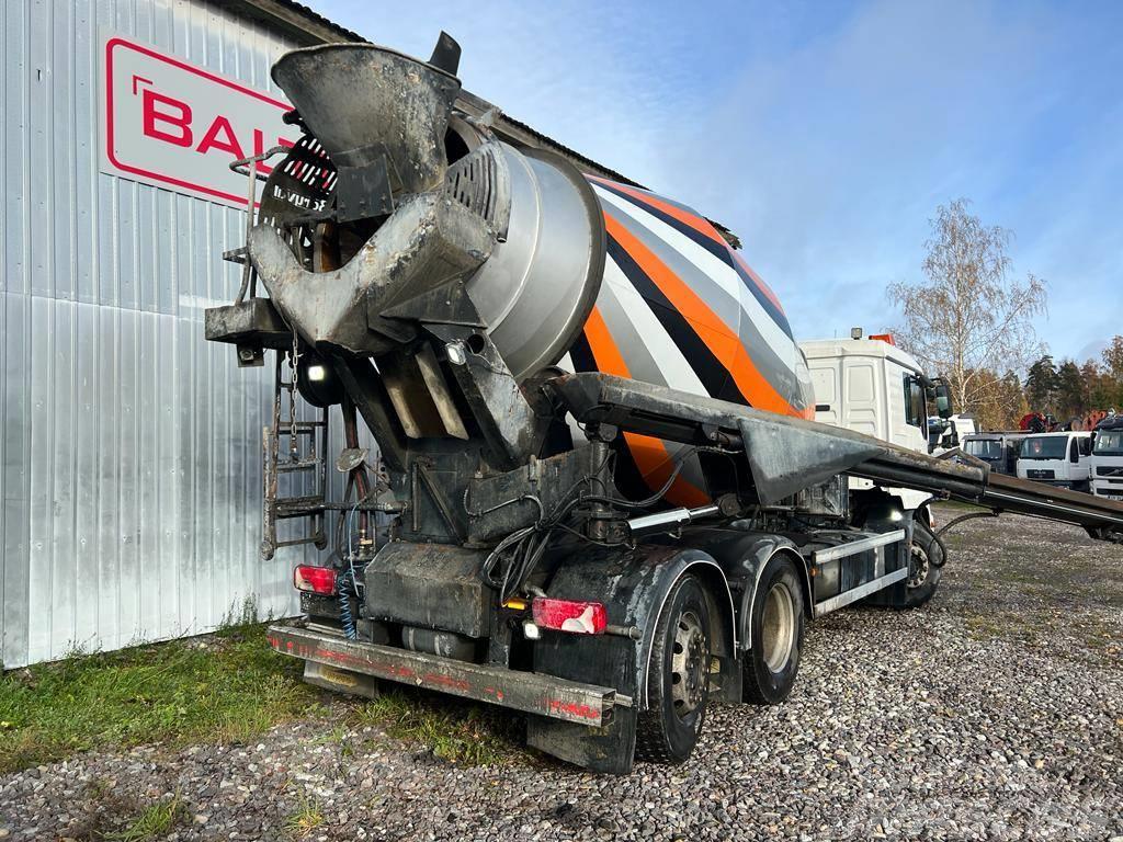 MAN TGM 26.340, 6x2 MIXER + 9m PIPE Kamioni mikseri za beton