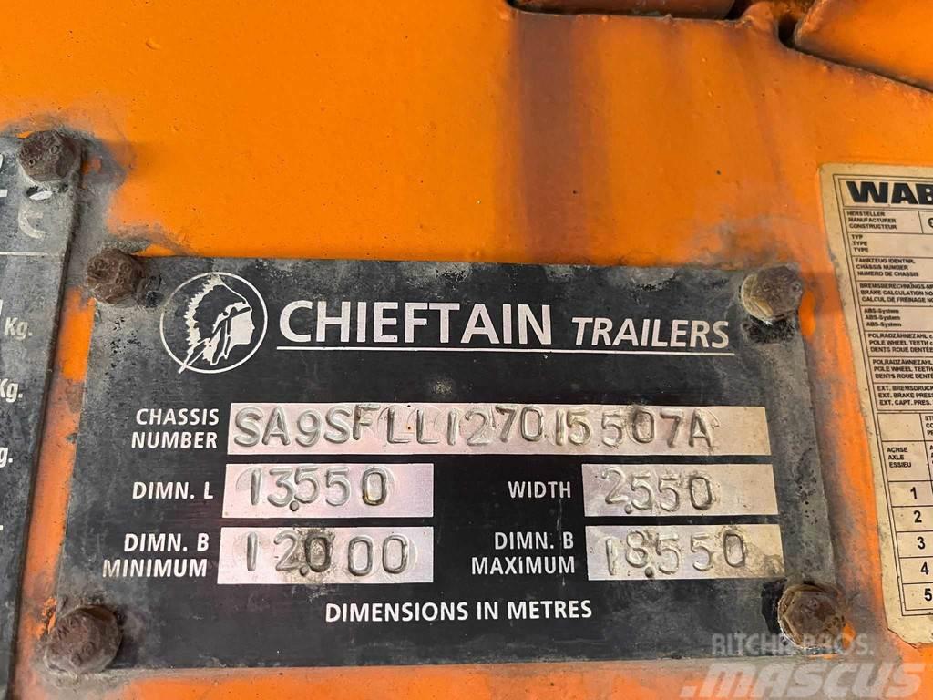 Chieftain SFLL 1270 PLATFORM L=9315 mm Nisko-utovarne poluprikolice