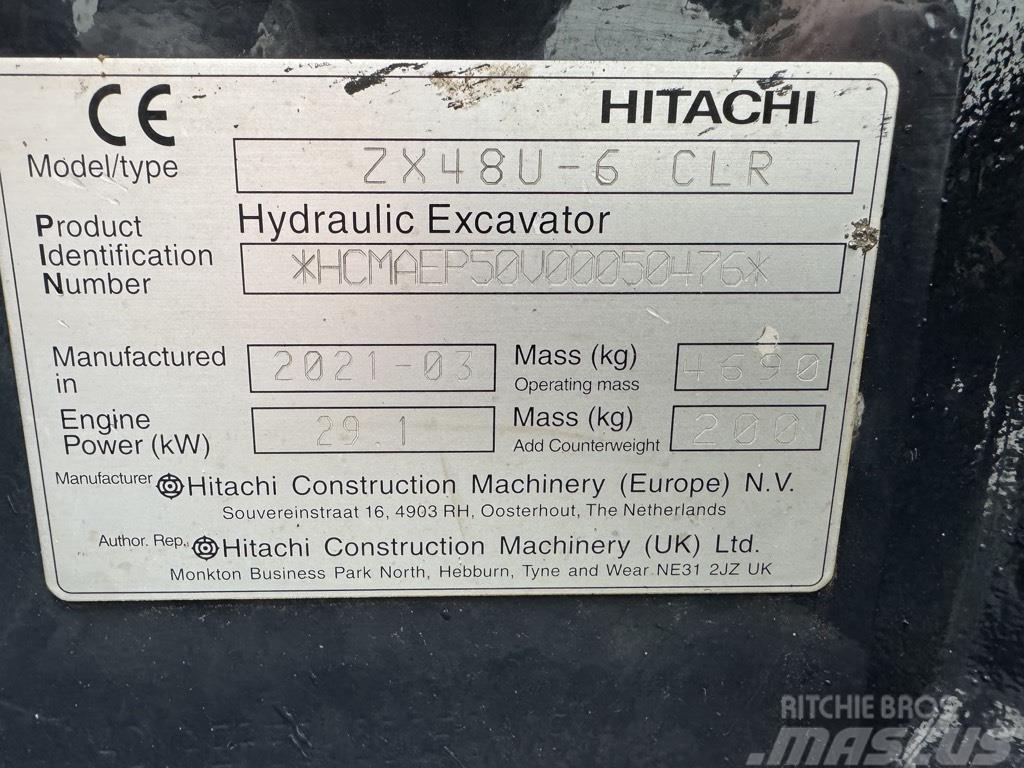 Hitachi ZX 48 U-6 Mini bageri <7t