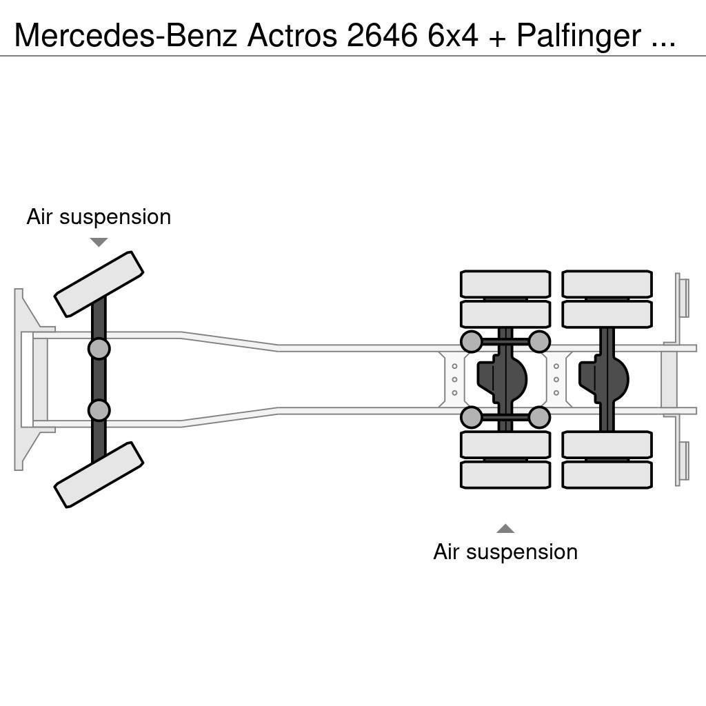 Mercedes-Benz Actros 2646 6x4 + Palfinger PK29002 D (winch) Rabljene dizalice za težak teren