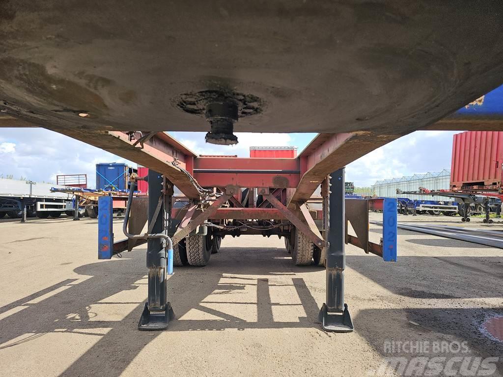 Köhler Elmshorn 20 ft container chassis  steel springs do Kontejnerske poluprikolice