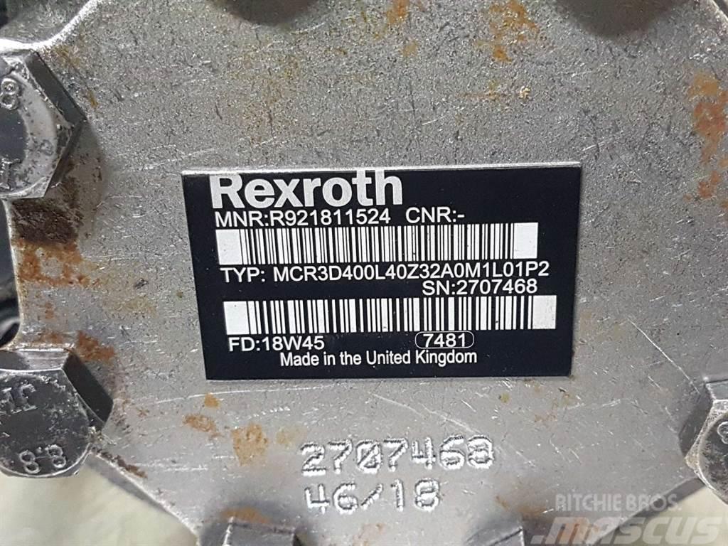 Rexroth MCR3D400L40Z32-R921811524-Wheel motor/Radmotor Hidraulika