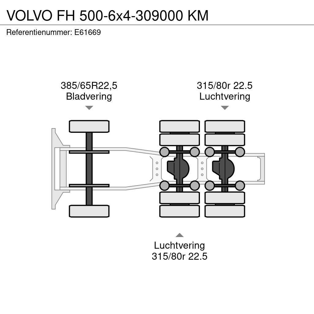 Volvo FH 500-6x4-309000 KM Traktorske jedinice