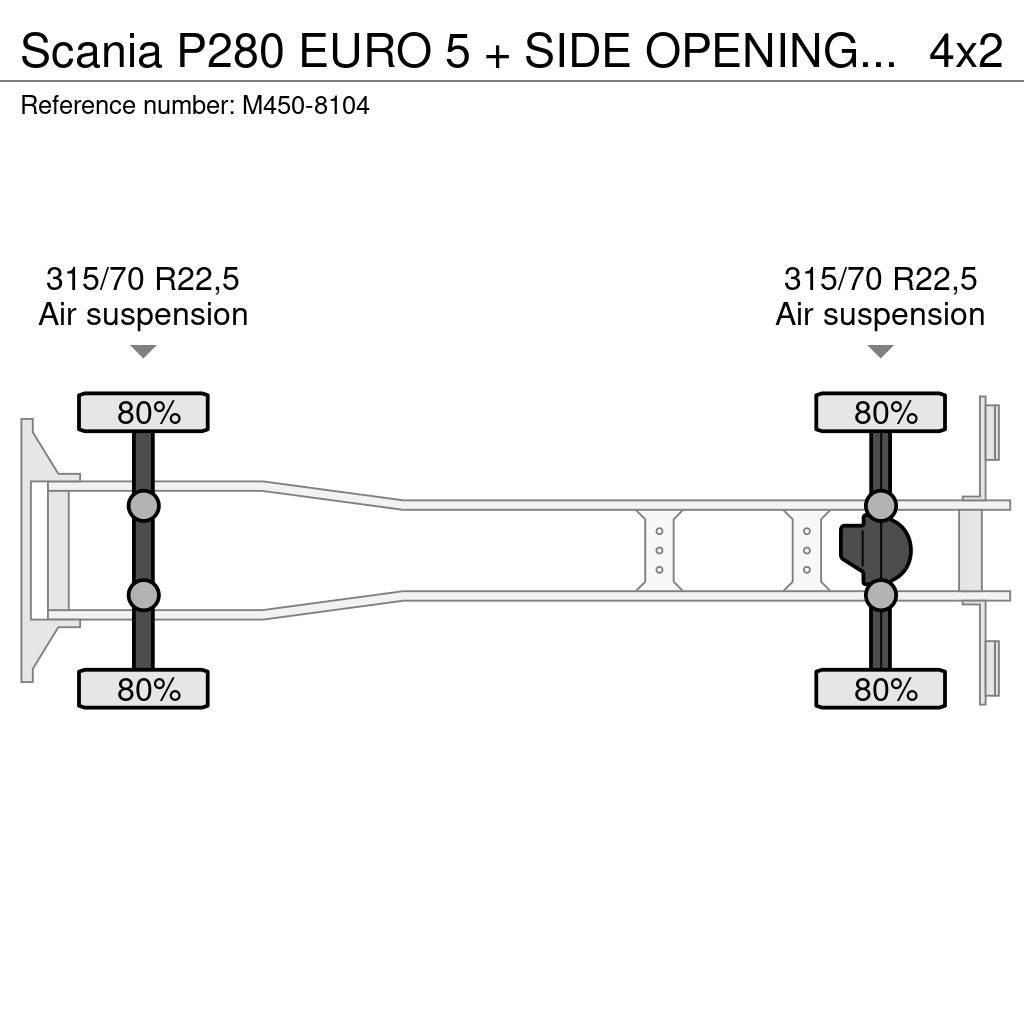 Scania P280 EURO 5 + SIDE OPENING BOX + CARRIER SUPRA 850 Kamioni hladnjače