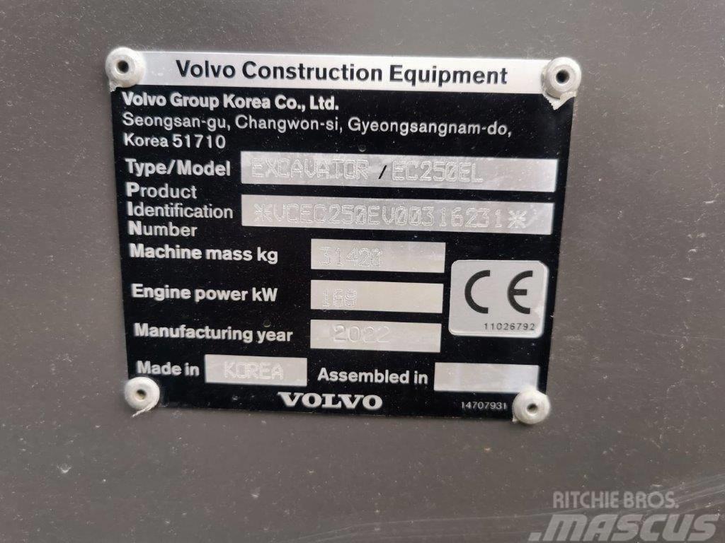 Volvo EC250EL Bageri gusjeničari