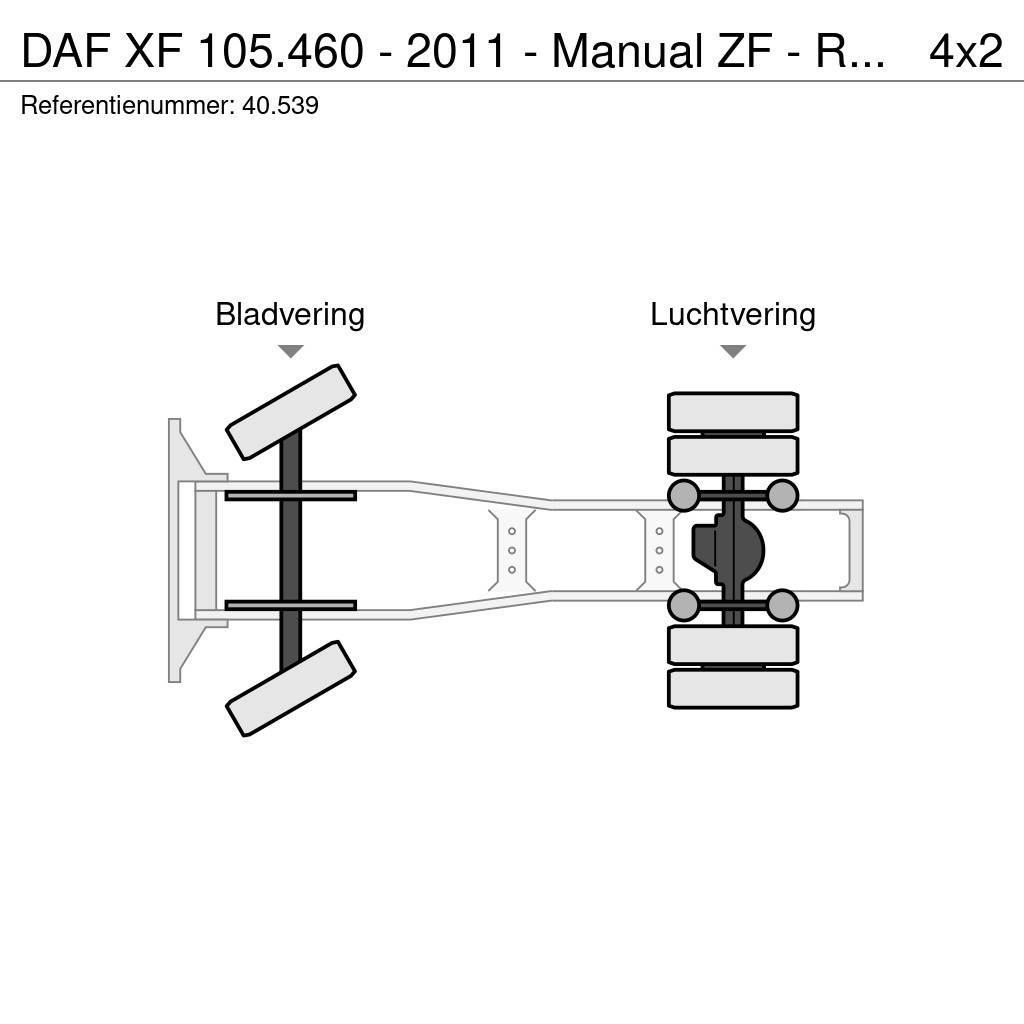DAF XF 105.460 - 2011 - Manual ZF - Retarder - Origin: Traktorske jedinice