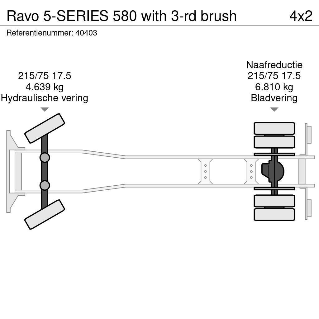 Ravo 5-SERIES 580 with 3-rd brush Kamioni za čišćenje ulica