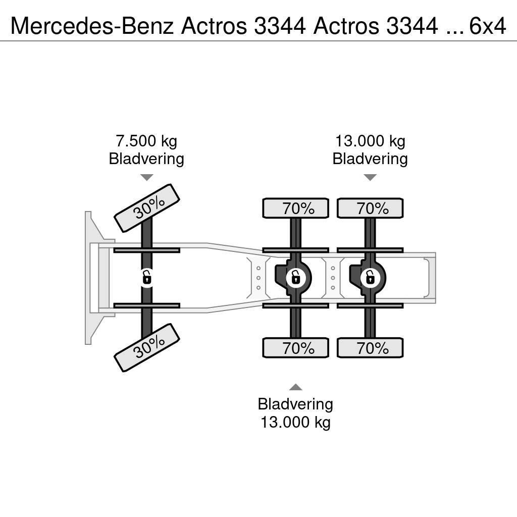 Mercedes-Benz Actros 3344 Actros 3344 Kipphydraulik 6x4 33Ton Traktorske jedinice