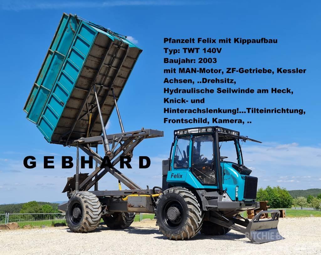 Pfanzelt Felix TWT 140V mit Seiwinde/Kipper/MAN-Motor/ZF-Ge Šumski traktori