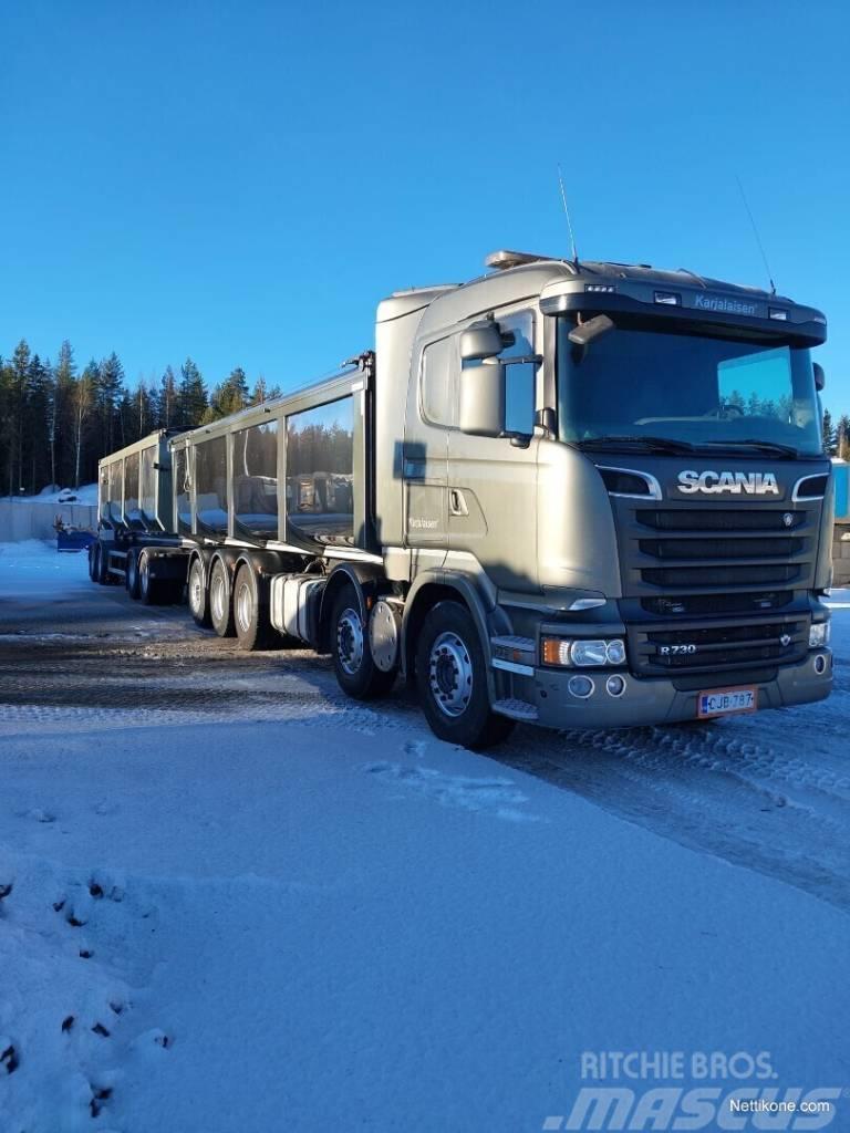 Scania R730 - 58 m3 yhdistelmä LB10x4*6HNB Kiper kamioni